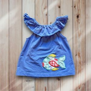✨ Natalie Grant Little Girls Blue Fish Dress 18 Months